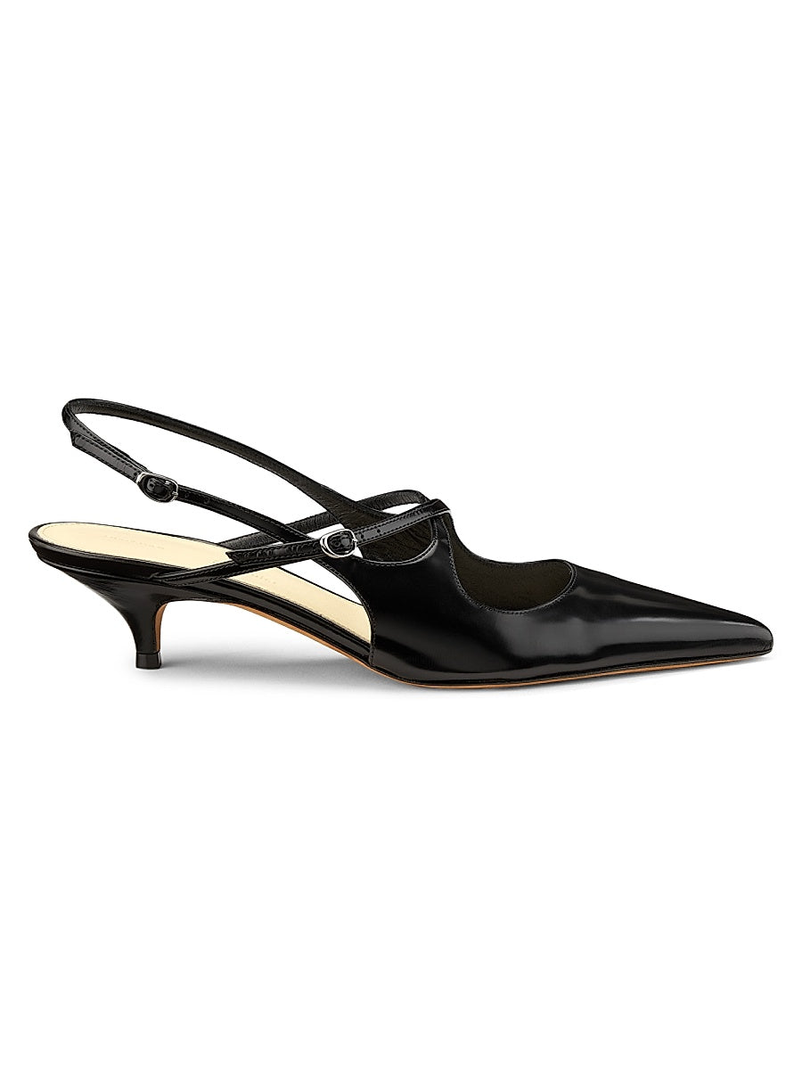 Slash Crossover 40MM Metallic Kitten-Heel Pumps