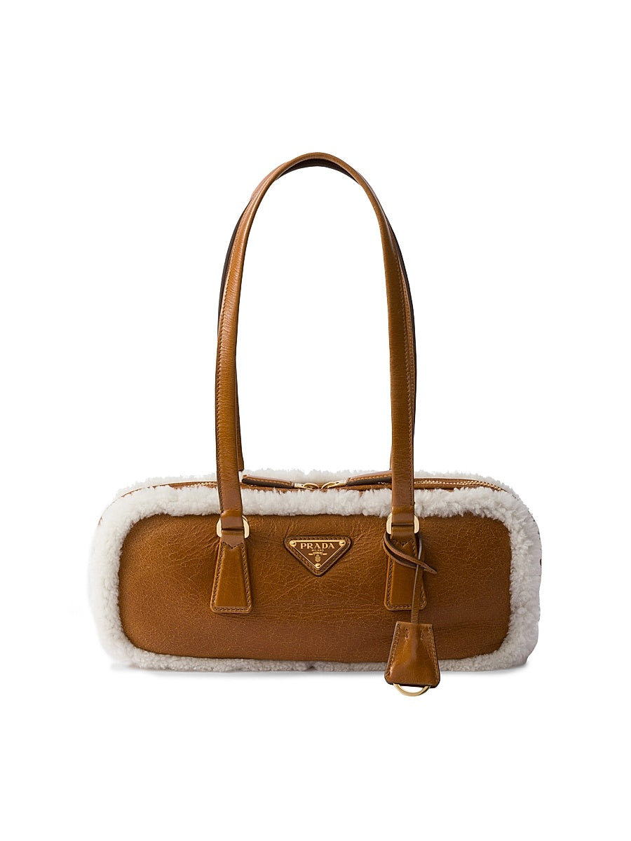 Medium Shearling Shoulder Bag