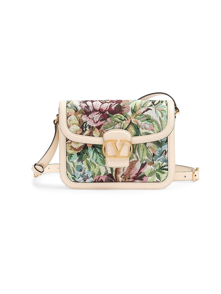 9TO5 Shoulder Bag in Voyage Imaginaire Jacquard Fabric