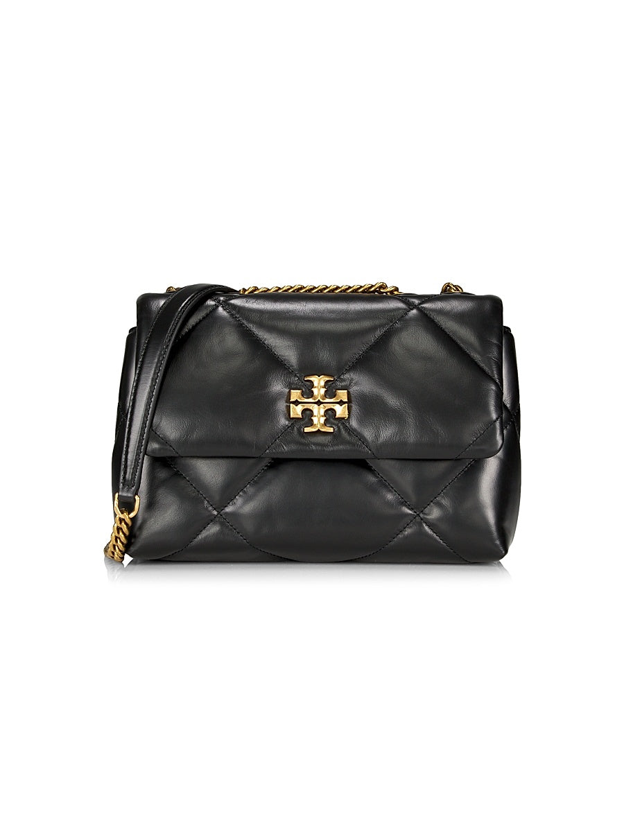Small Kira Diamond Leather Shoulder Bag