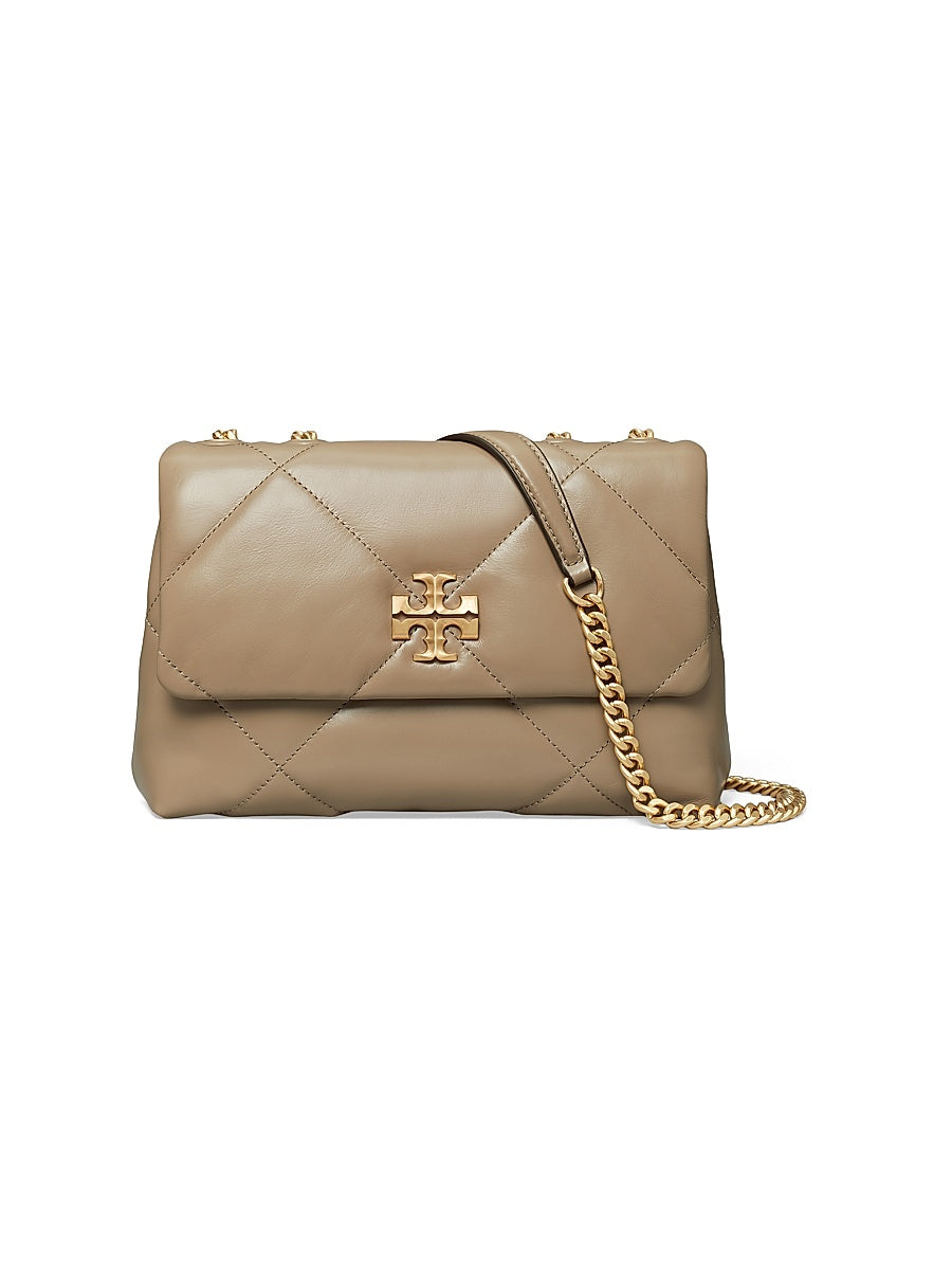 Small Kira Diamond Leather Shoulder Bag