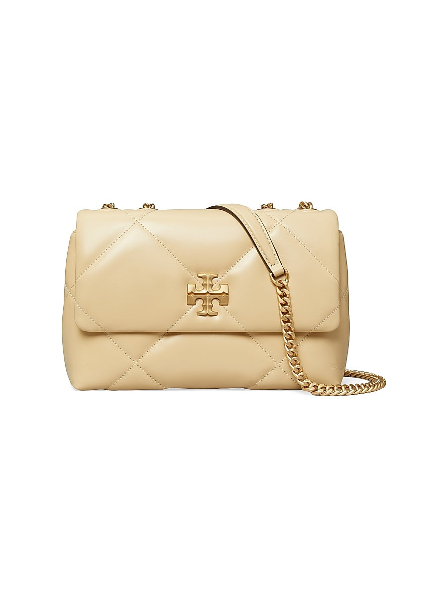 Small Kira Diamond Leather Shoulder Bag