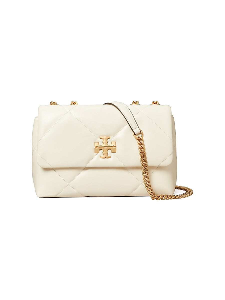 Small Kira Diamond Leather Shoulder Bag