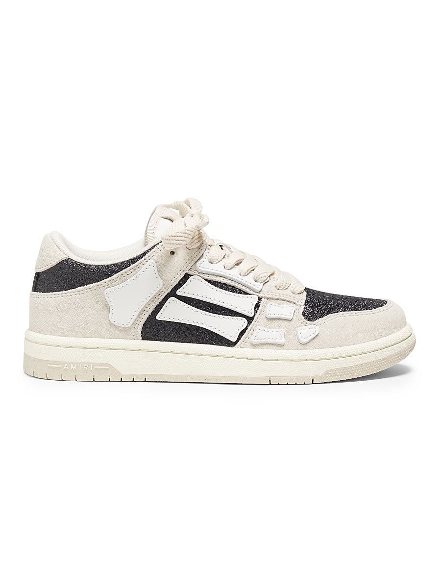 Glitter Leather Skel Top Low-Top Sneakers