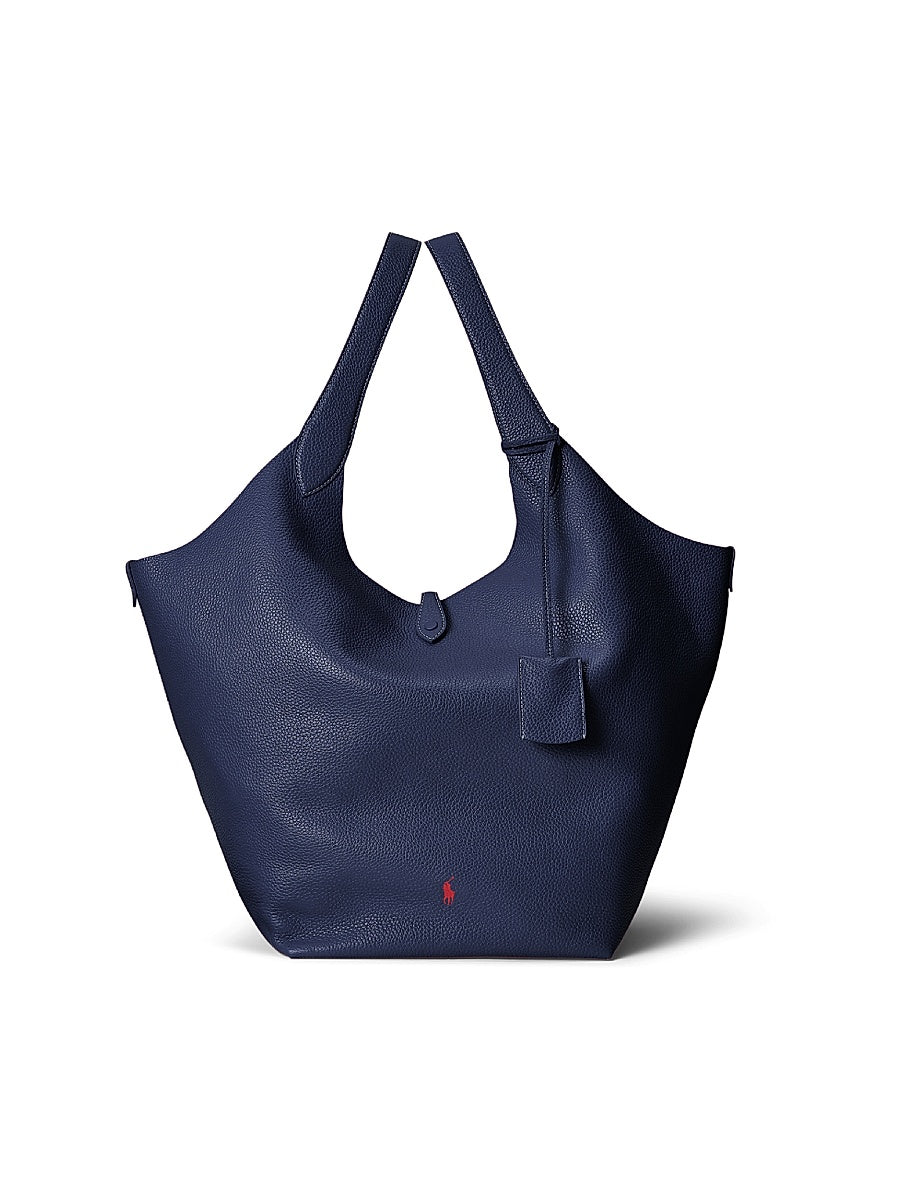 Large Polo Play Leather Tote Bag