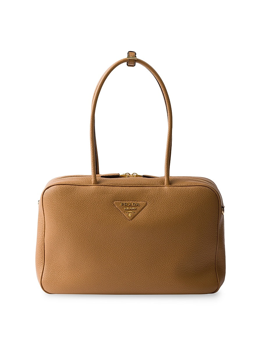 Large Leather Top Handle Bag