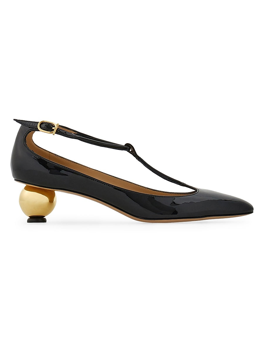 Tania 40MM Leather T-Strap Pumps