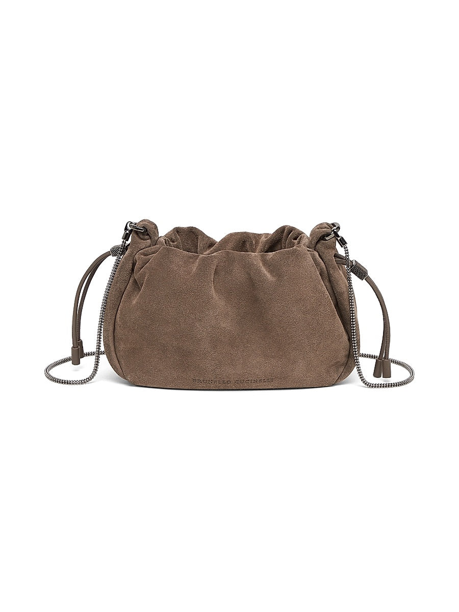 Mellow Mini Bucket Bag in Suede