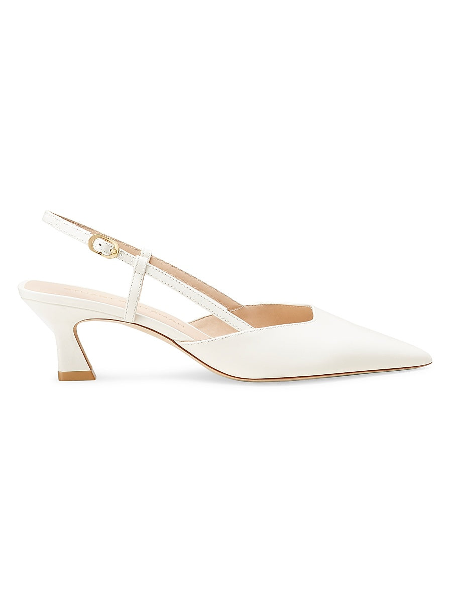 Vinnie 50MM Leather Slingback Pumps