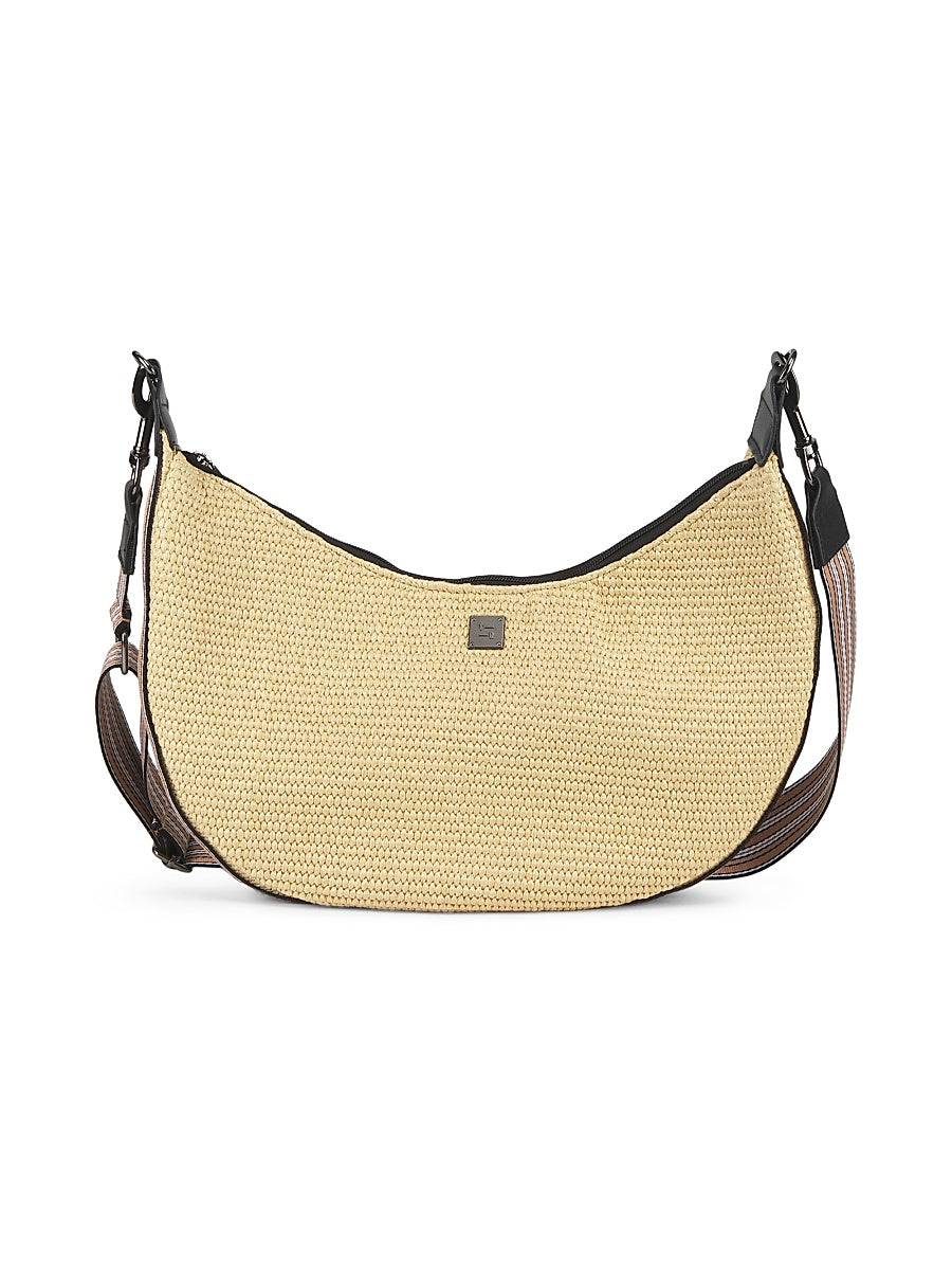 Soho Sunset Raffia Shoulder Bag