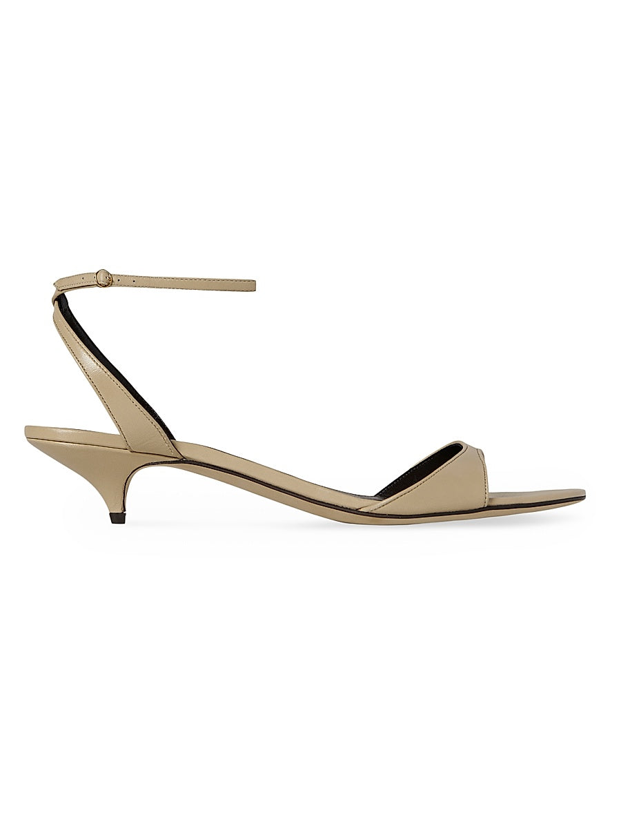 Vika 35MM Leather Ankle Loop Sandals