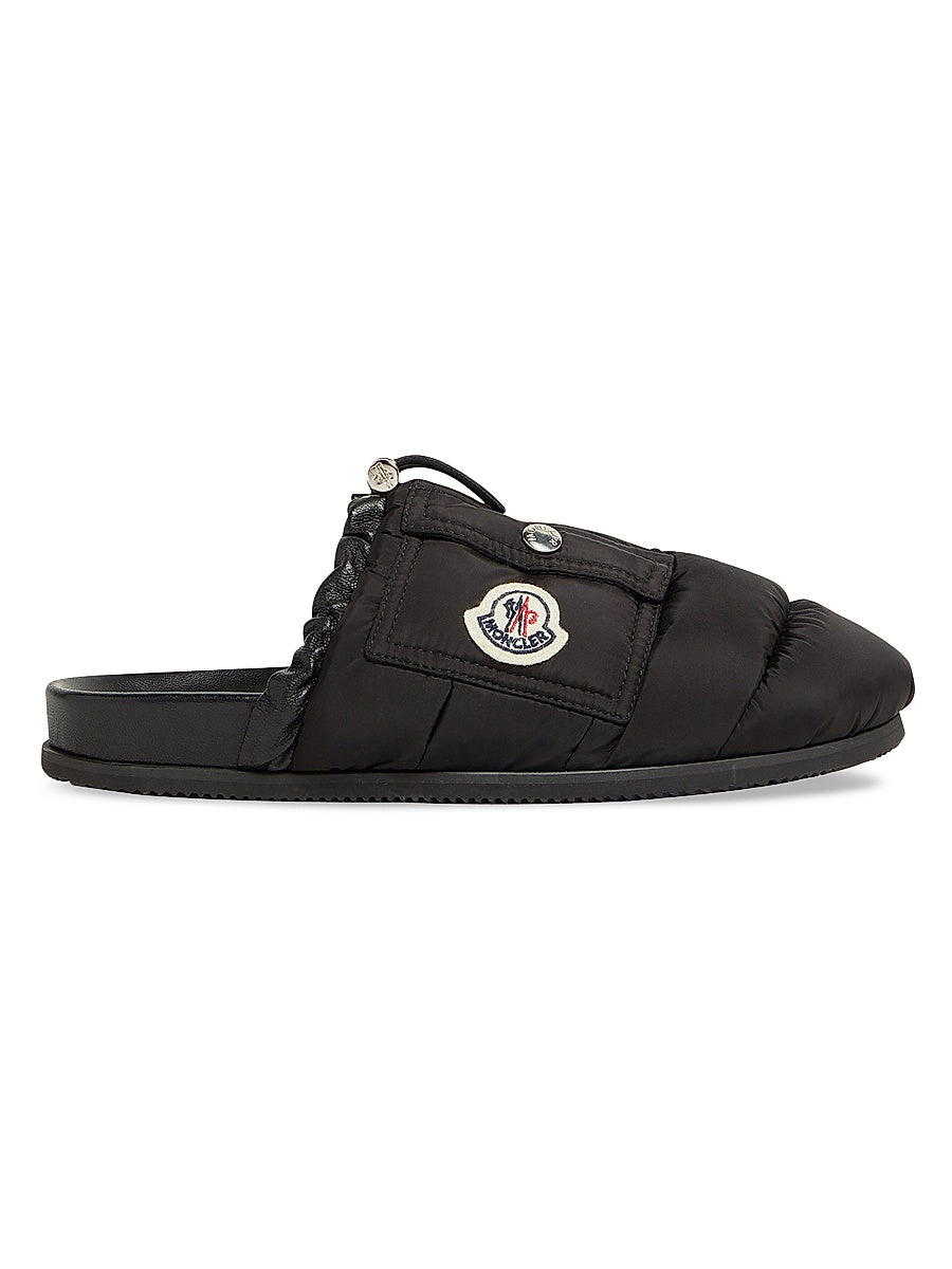 Mon Pocket Down-Filled Mules in Leather