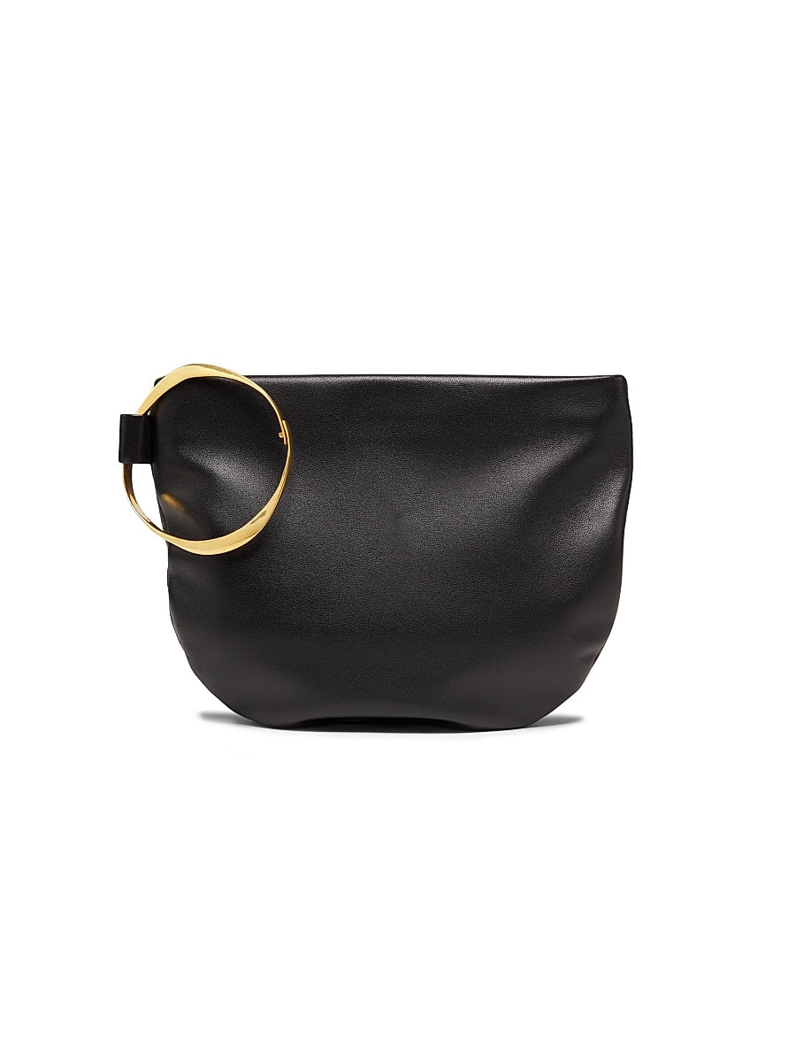 Geo Leather Bracelet Clutch