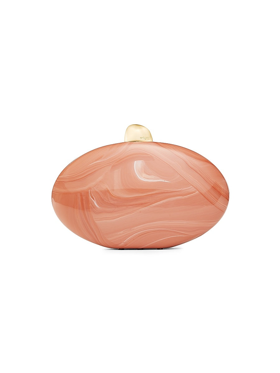 Eviana Marble Acrylic Clutch