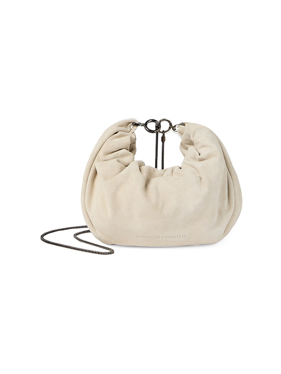Brioche Hobo Bag in Suede