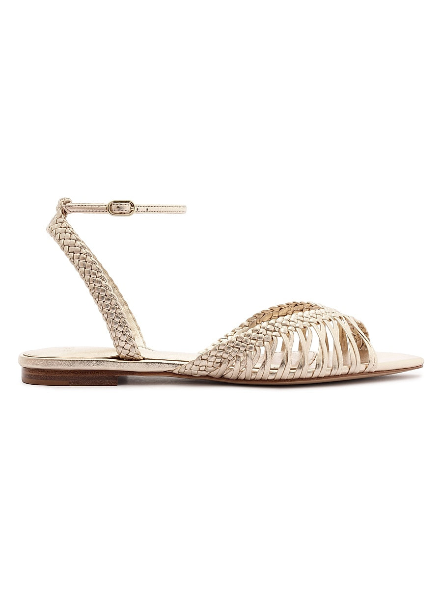 Agatha Metallic Leather Sandals