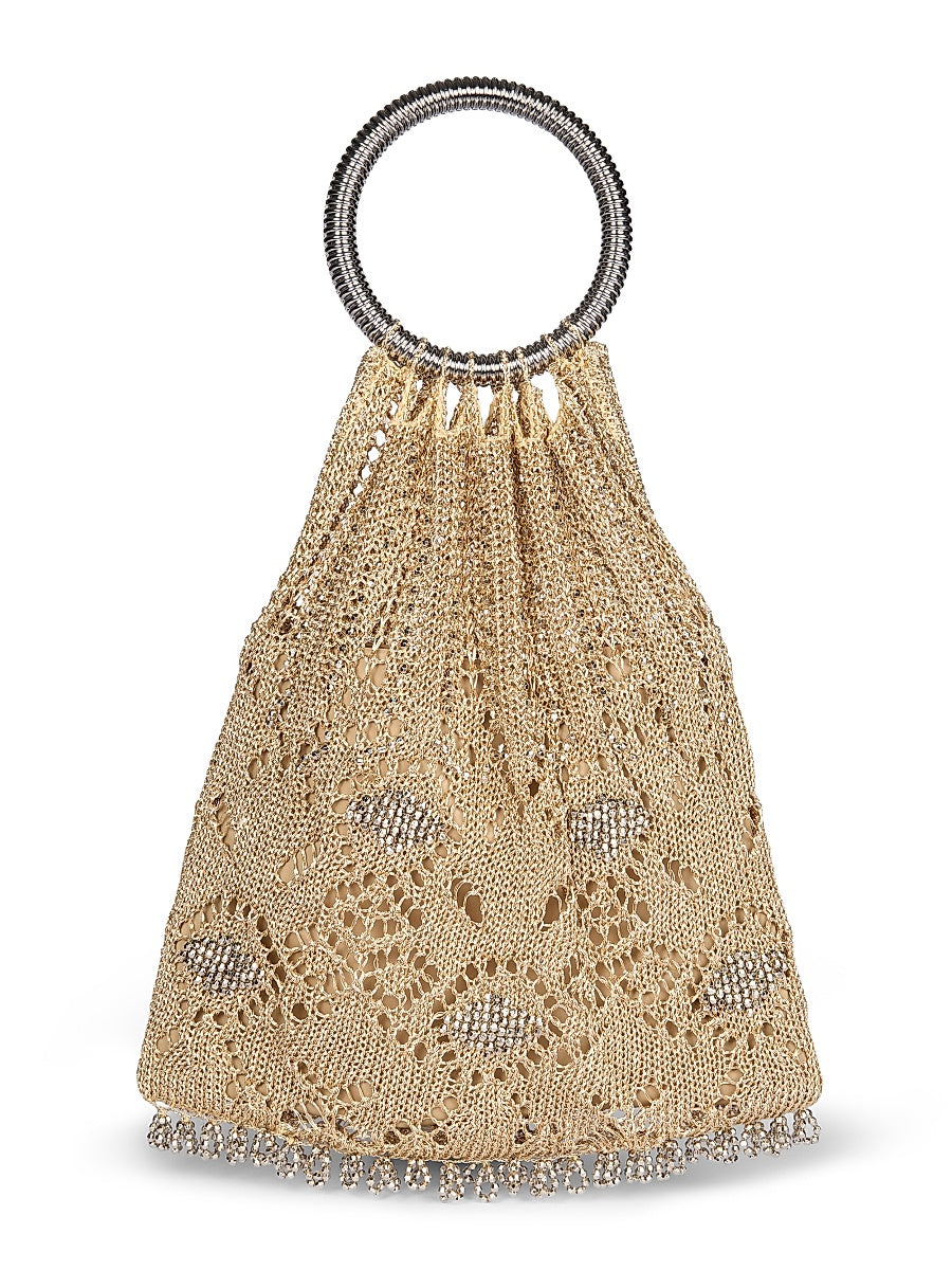 Preco Embellished Top Handle Bag