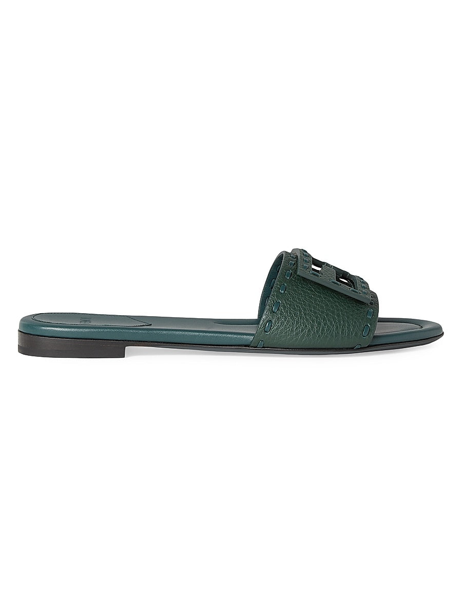 Baguette FF Leather Sandals