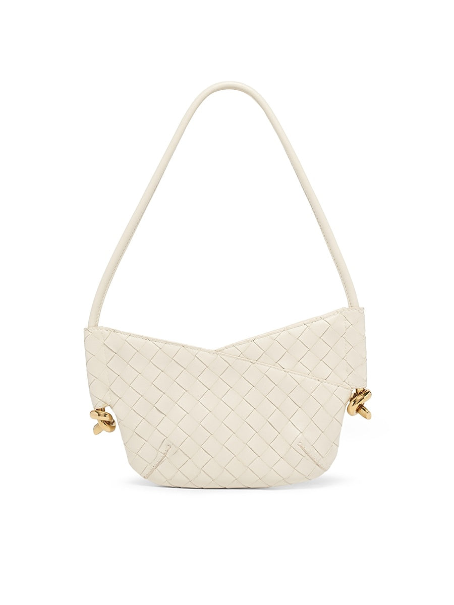 Mini Baby Solstice Intrecciato Leather Shoulder Bag