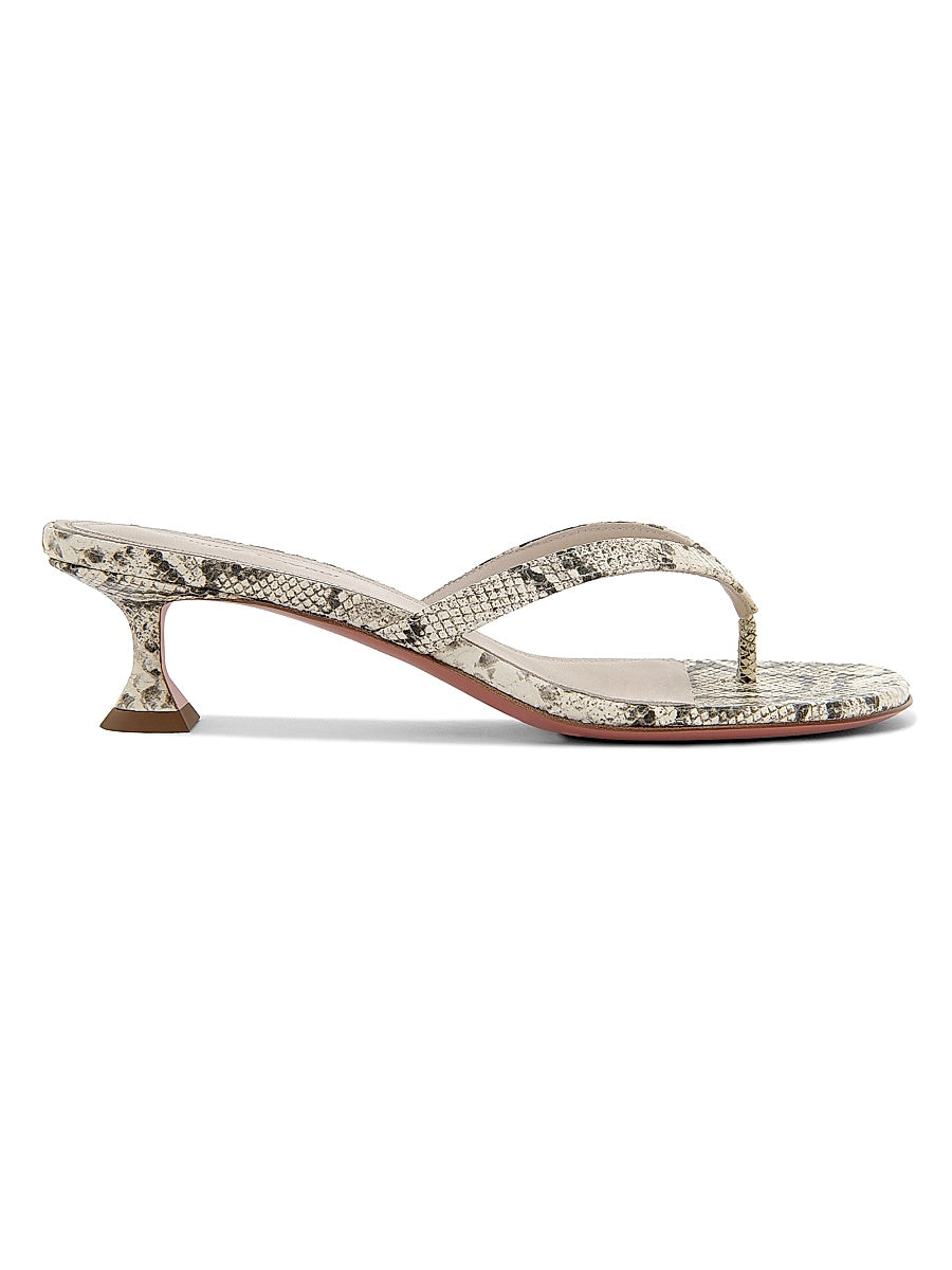 Cruise Juliette 45MM Snake-Embossed Leather Sandals