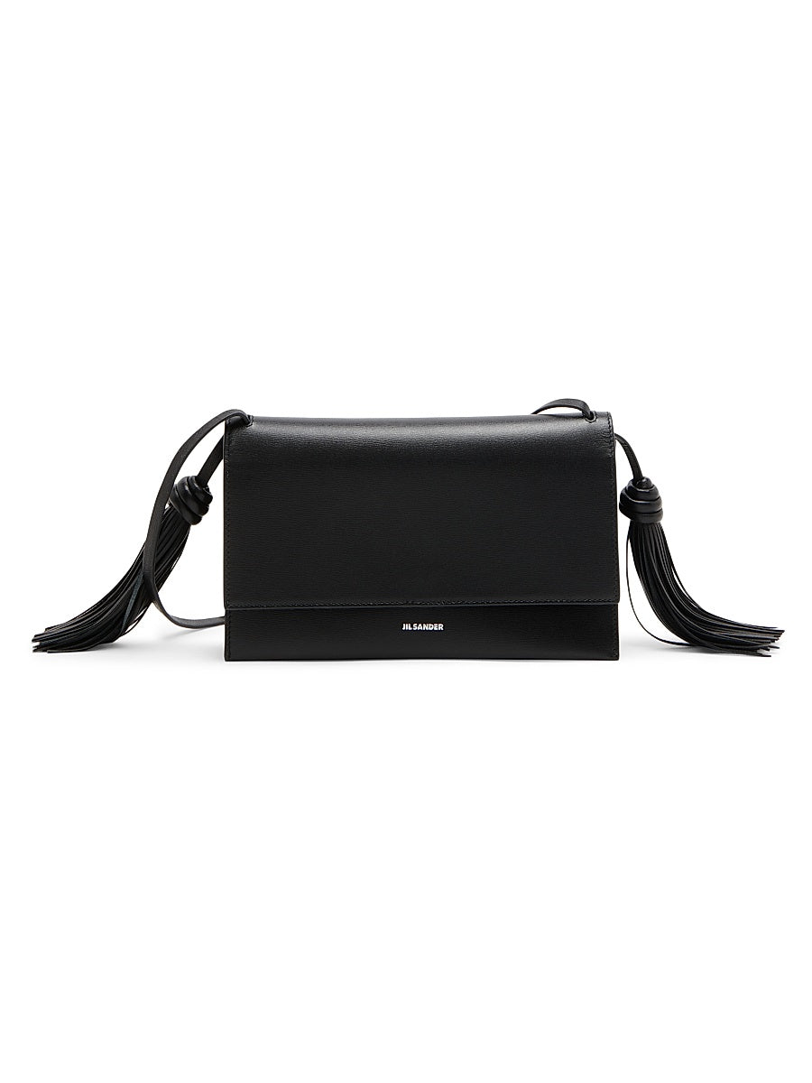 Tassel Leather Crossbody Bag