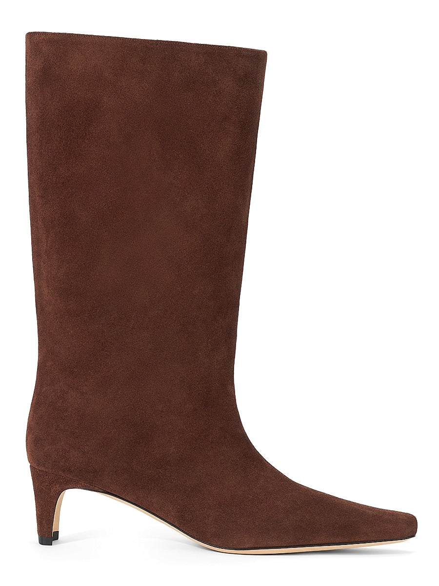 Wally 55MM Midcalf Suede Knee Boots