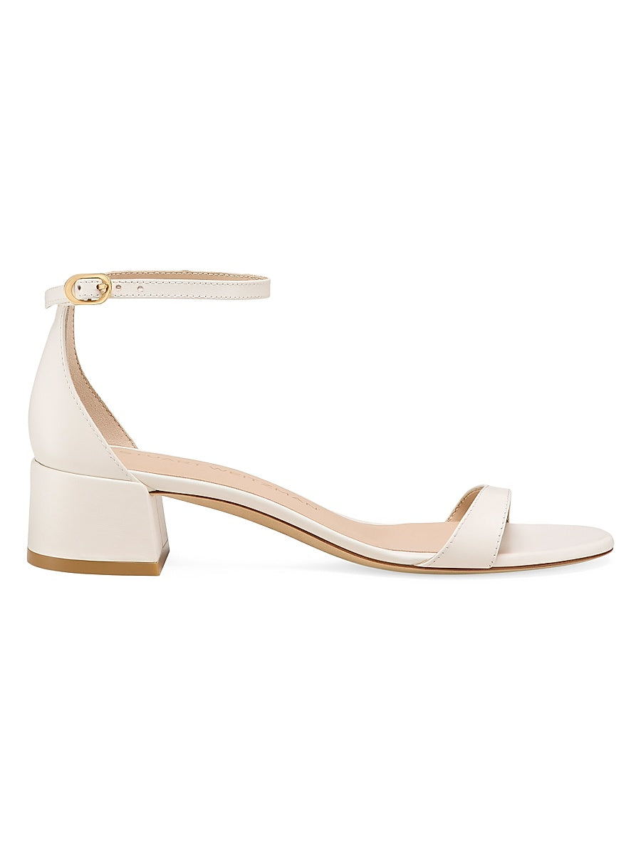Nudist Leather 35MM Block Sandals