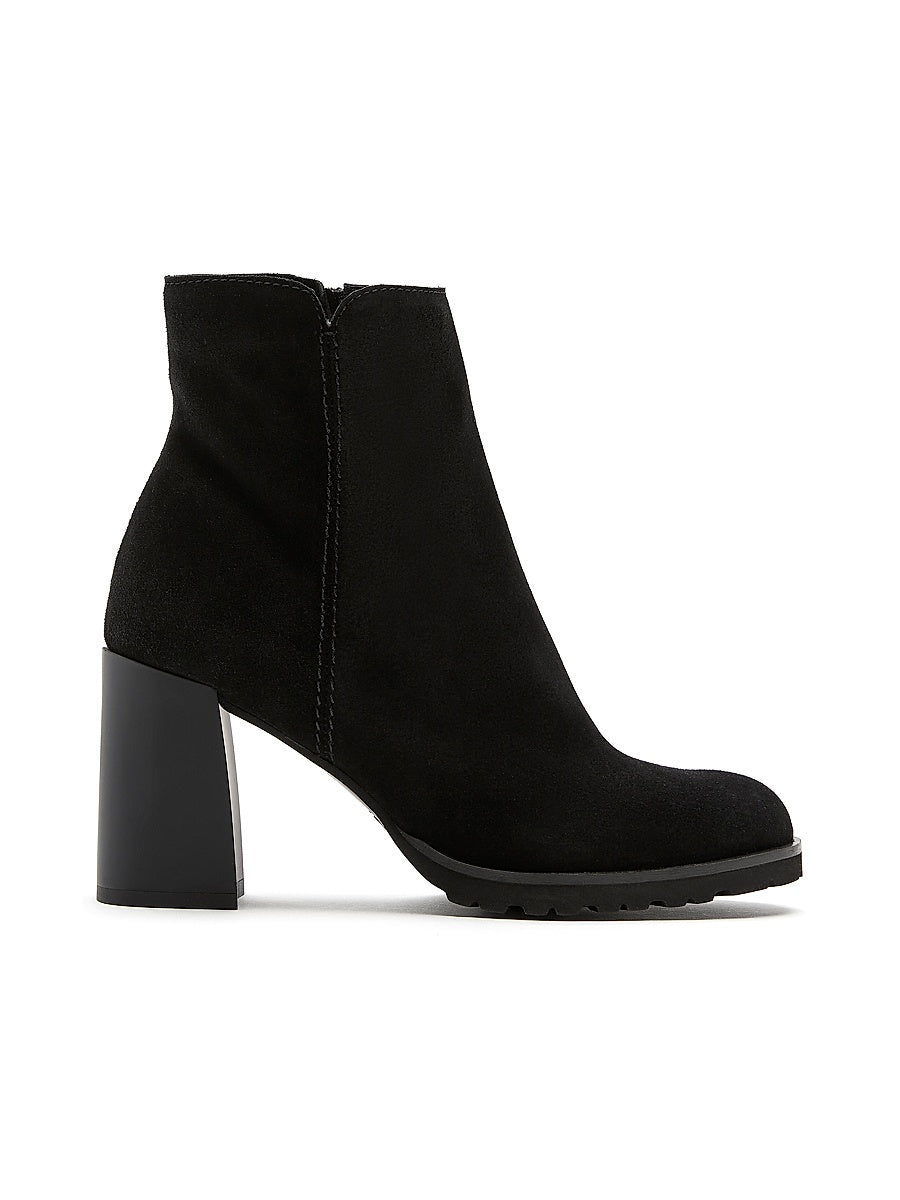 Maggie 85MM Suede Block-Heel Booties