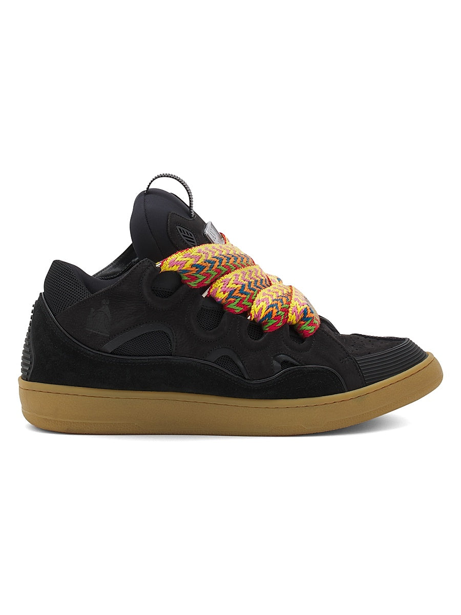 Leather Curb Sneakers