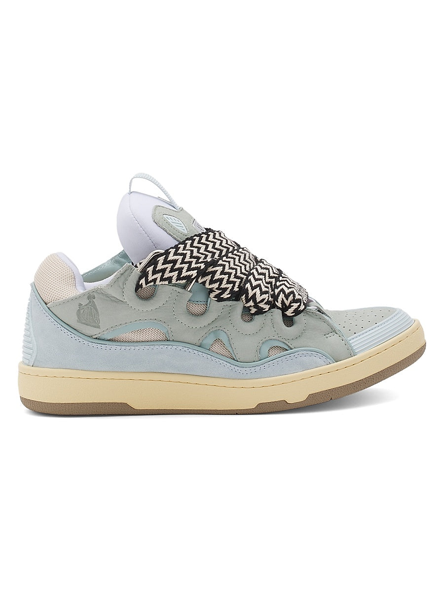 Leather Curb Sneakers