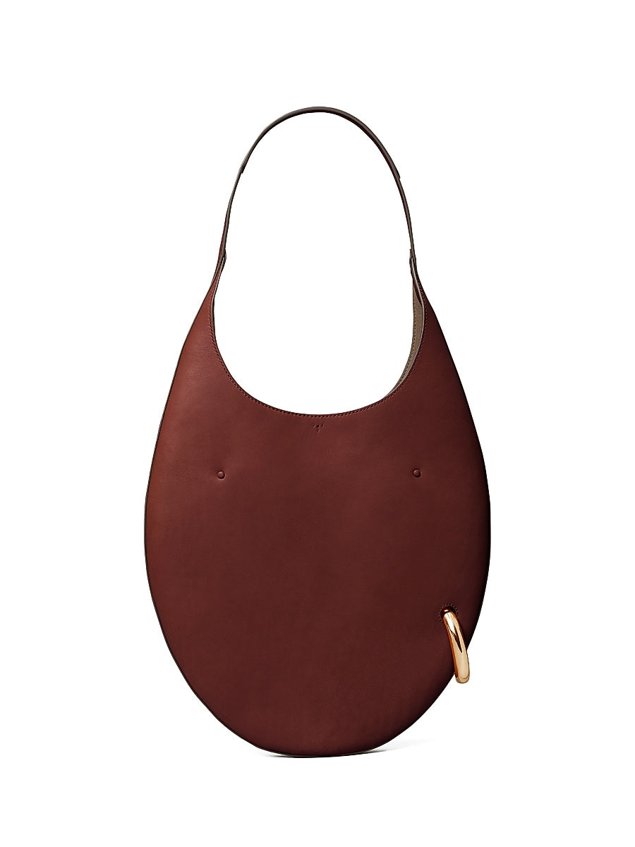 Pierced All Around Leather Shoulder Bag