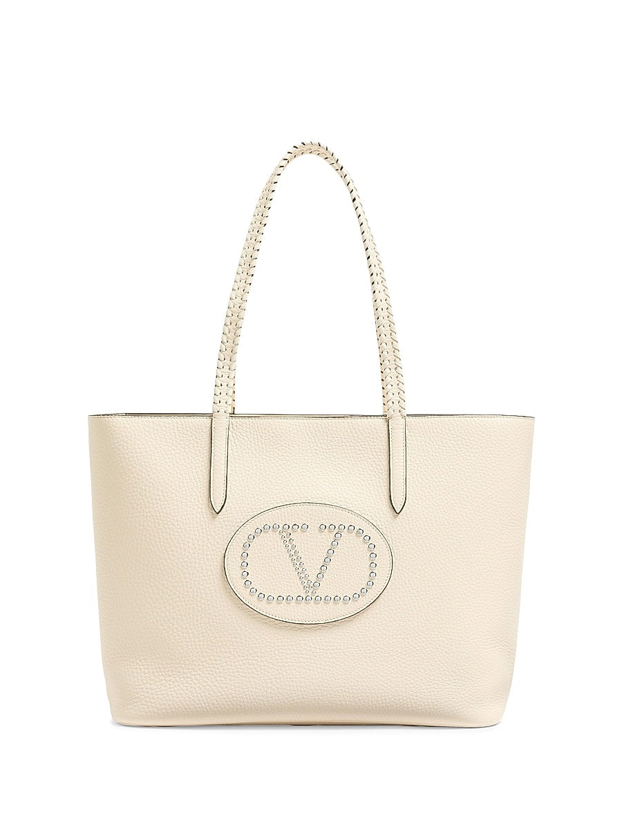 Nellcôte Shopping Bag in Grainy Calfskin Leather