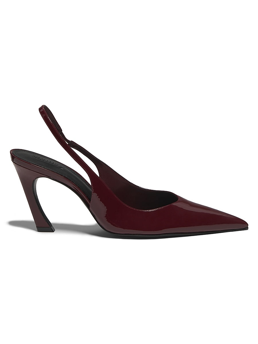 Lexi 90MM Patent Leather Slingback Pumps