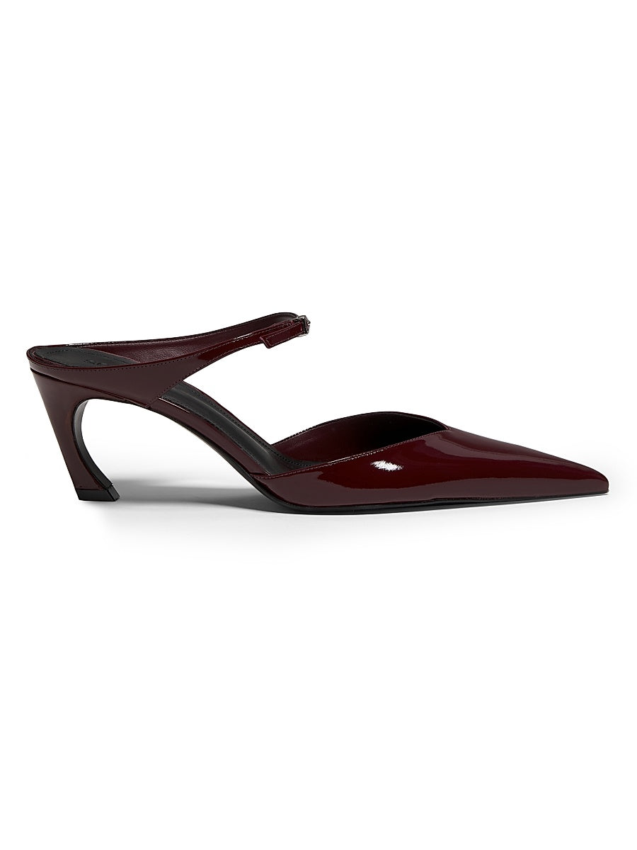 Laurie 70MM Patent Leather Mules
