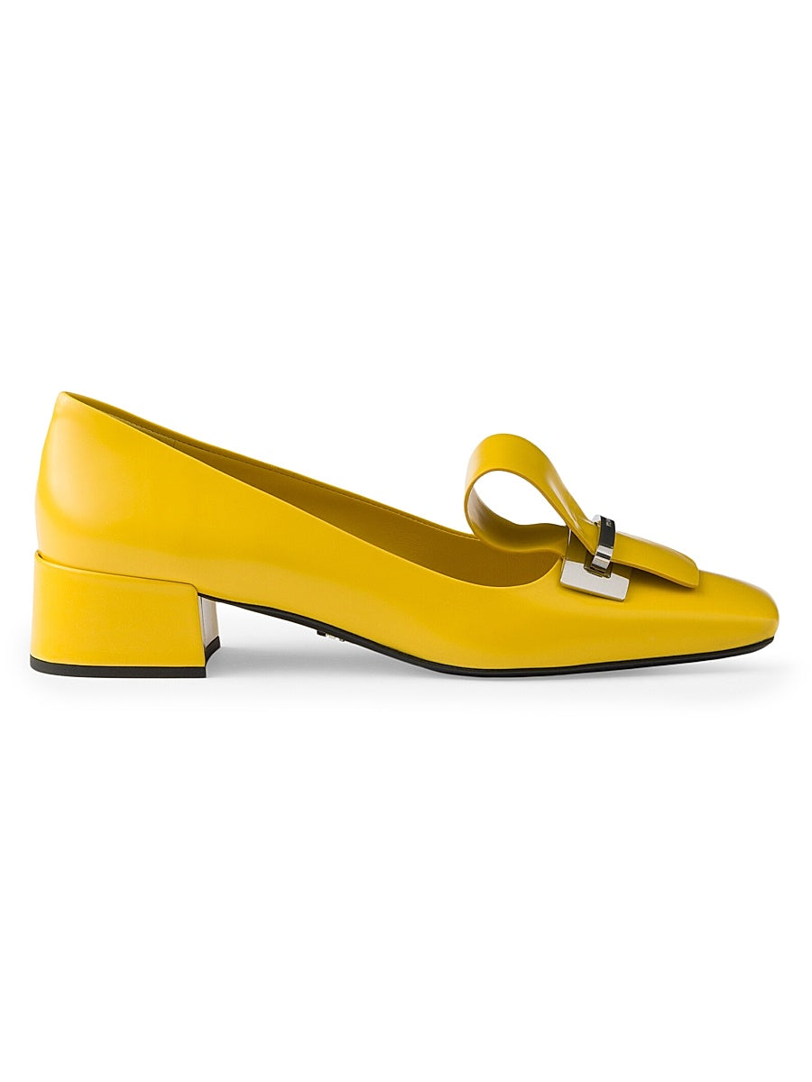 Brushed Leather 35MM Pumps