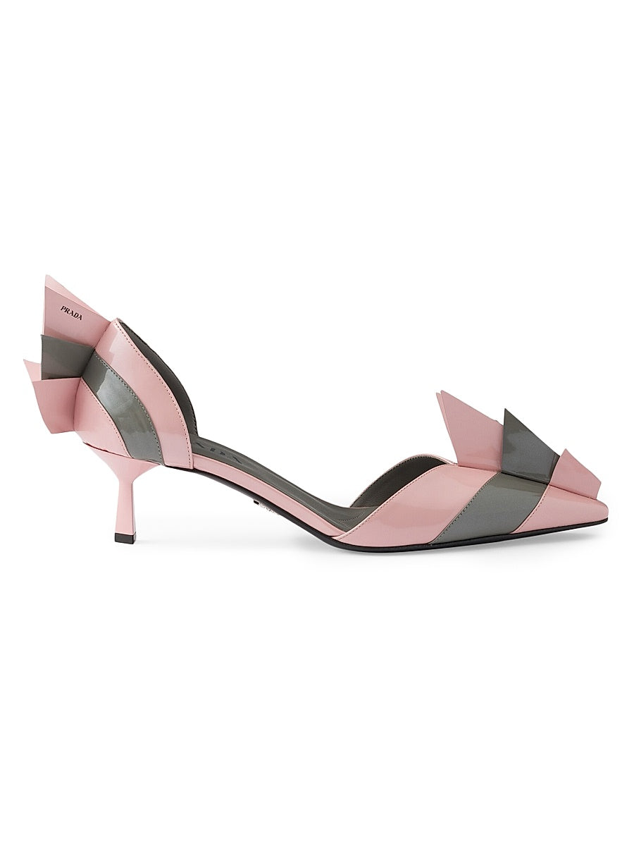 Two-Tone Patent Leather D'orsay 55MM Pumps
