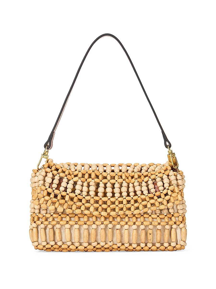 Timmy Wood Beaded Convertible Shoulder Bag