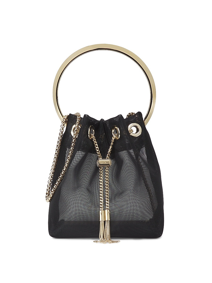 Bon Bon Mesh Top Handle Bucket Bag