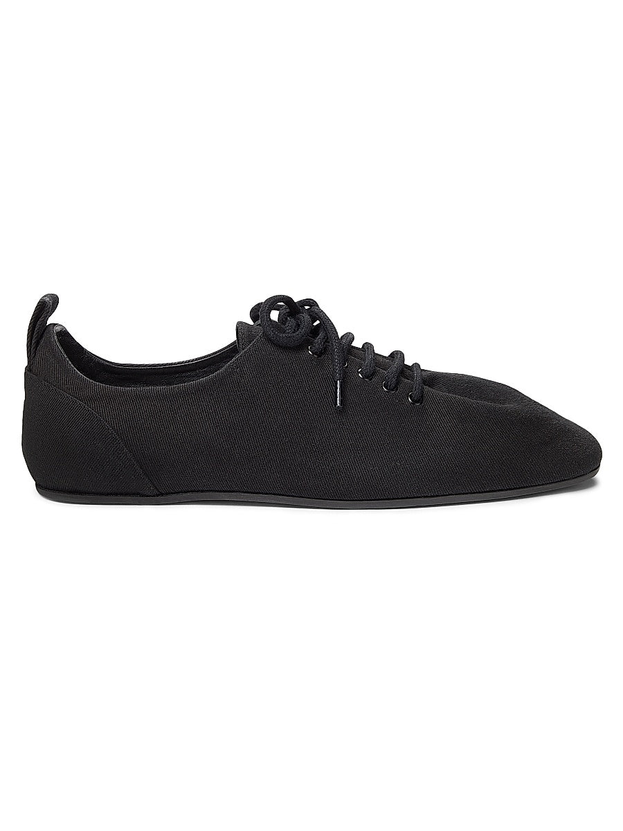 Canvas Square-Toe Sneakers