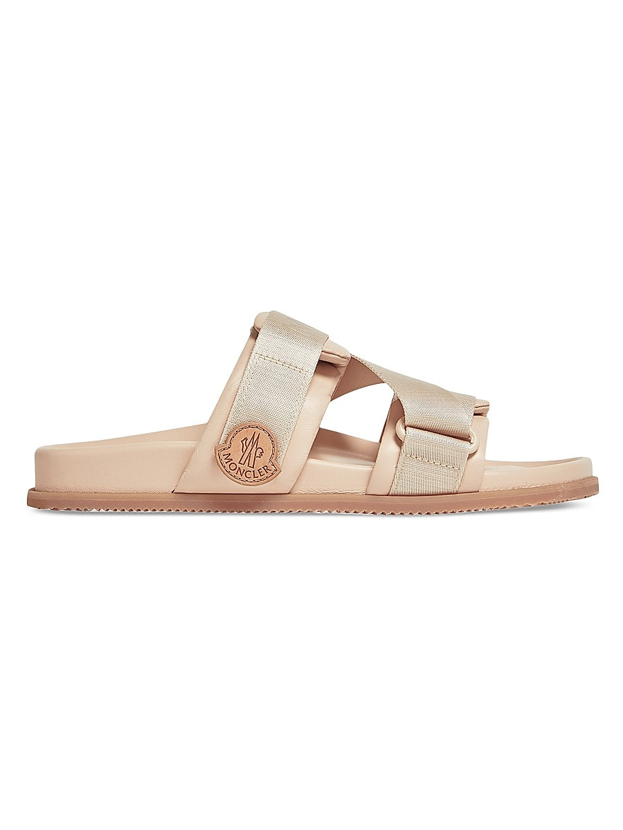 Mon Summer Slides in Nappa Leather