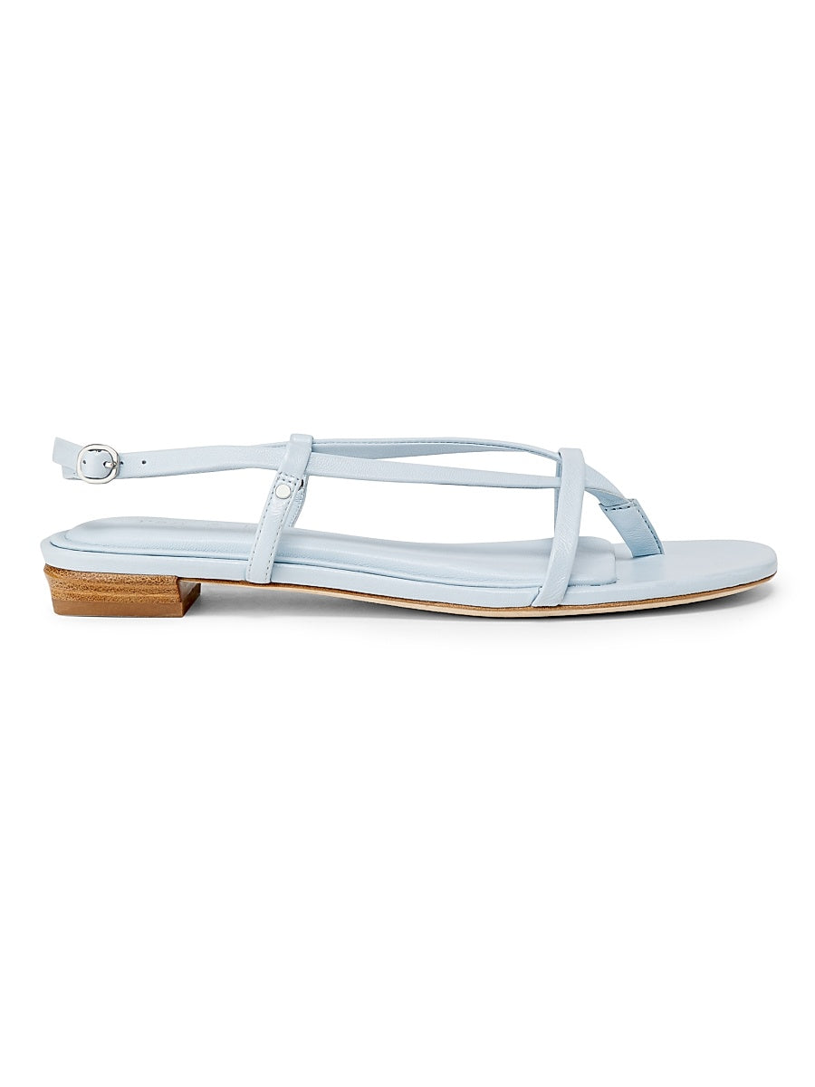 Giselle Strappy Leather Flat Sandals