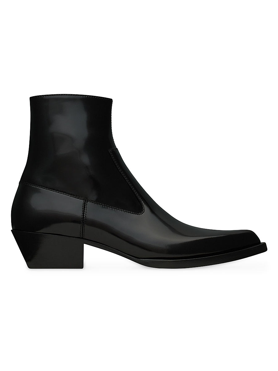 Beat Booties in Glazed Leather