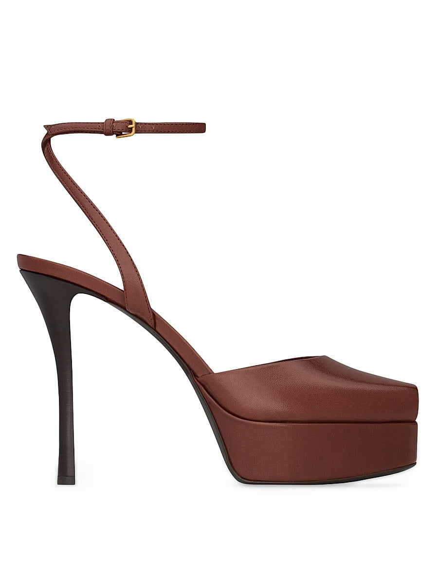 La Scandale Platform Sandals in Smooth Leather