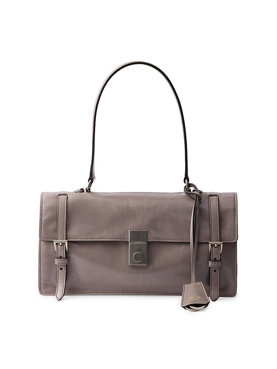 Medium Leather Top Handle Bag