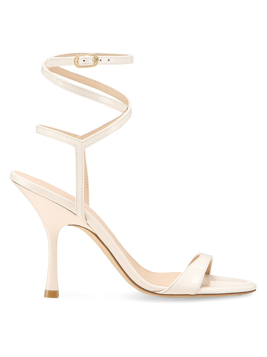 Nudist 100MM Patent Leather Wrap Sandals