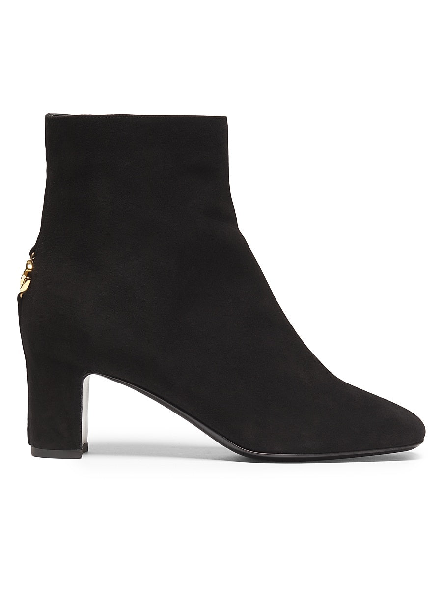 Suede Logo Ankle Boots