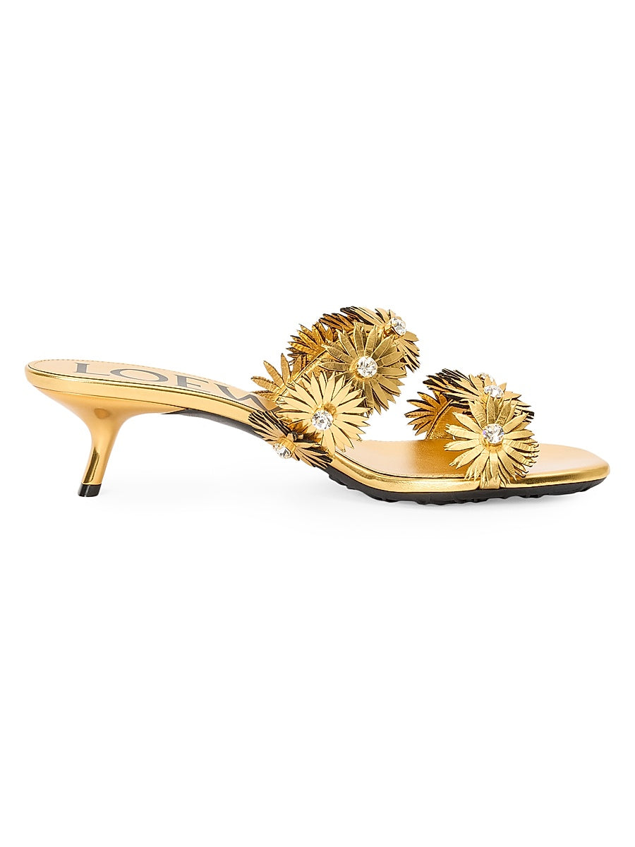 LOEWE x Paula's Ibiza Petal Flower 45MM Leather Sandals