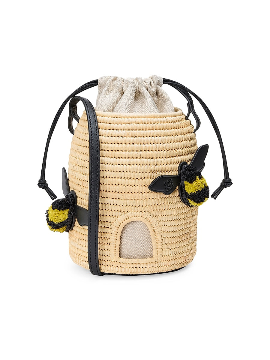 LOEWE x Paula's Ibiza Beehive Raffia Bucket Bag