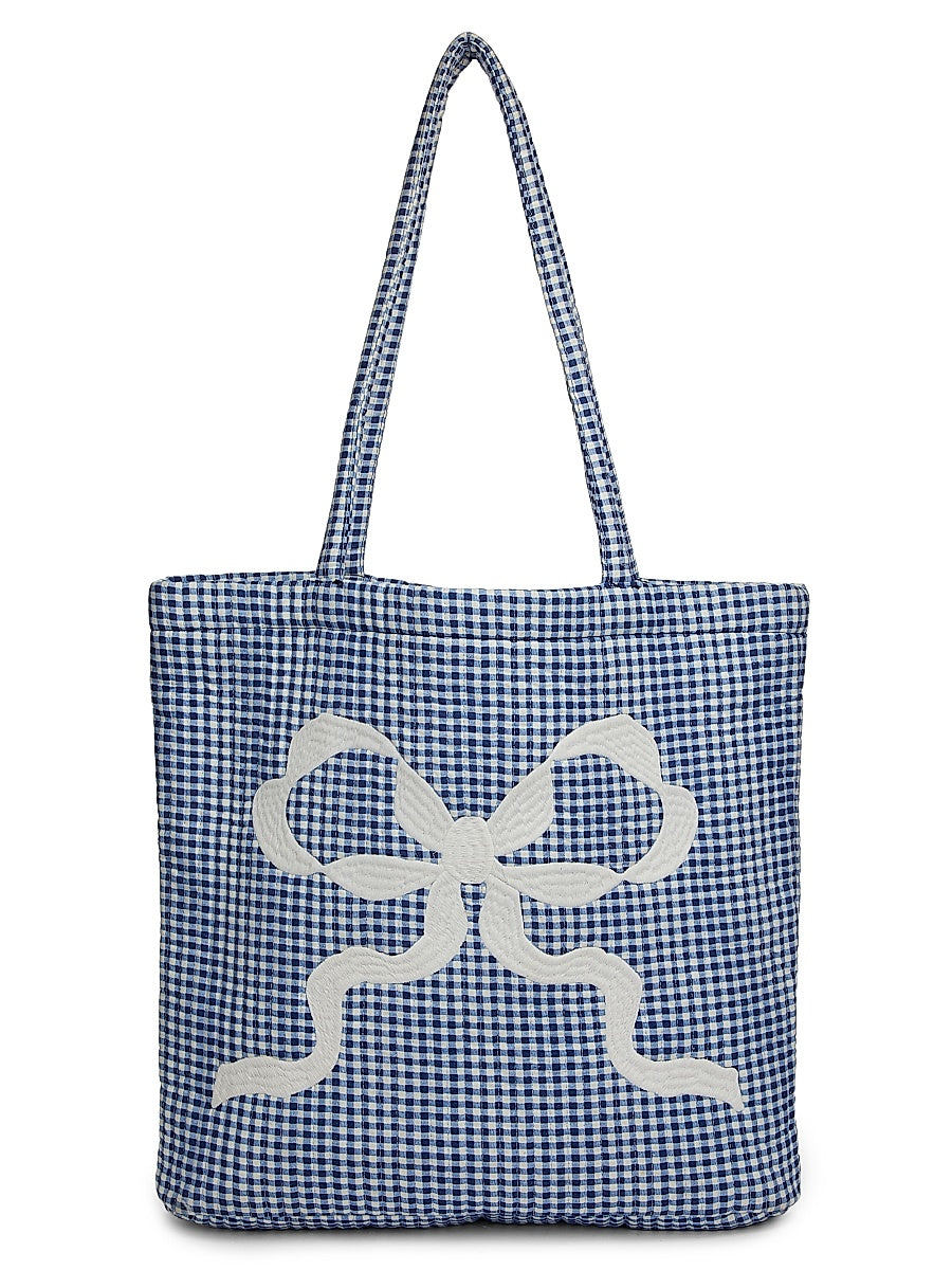 LoveShackFancy x Visit Savannah Henderson Bow Gingham Tote