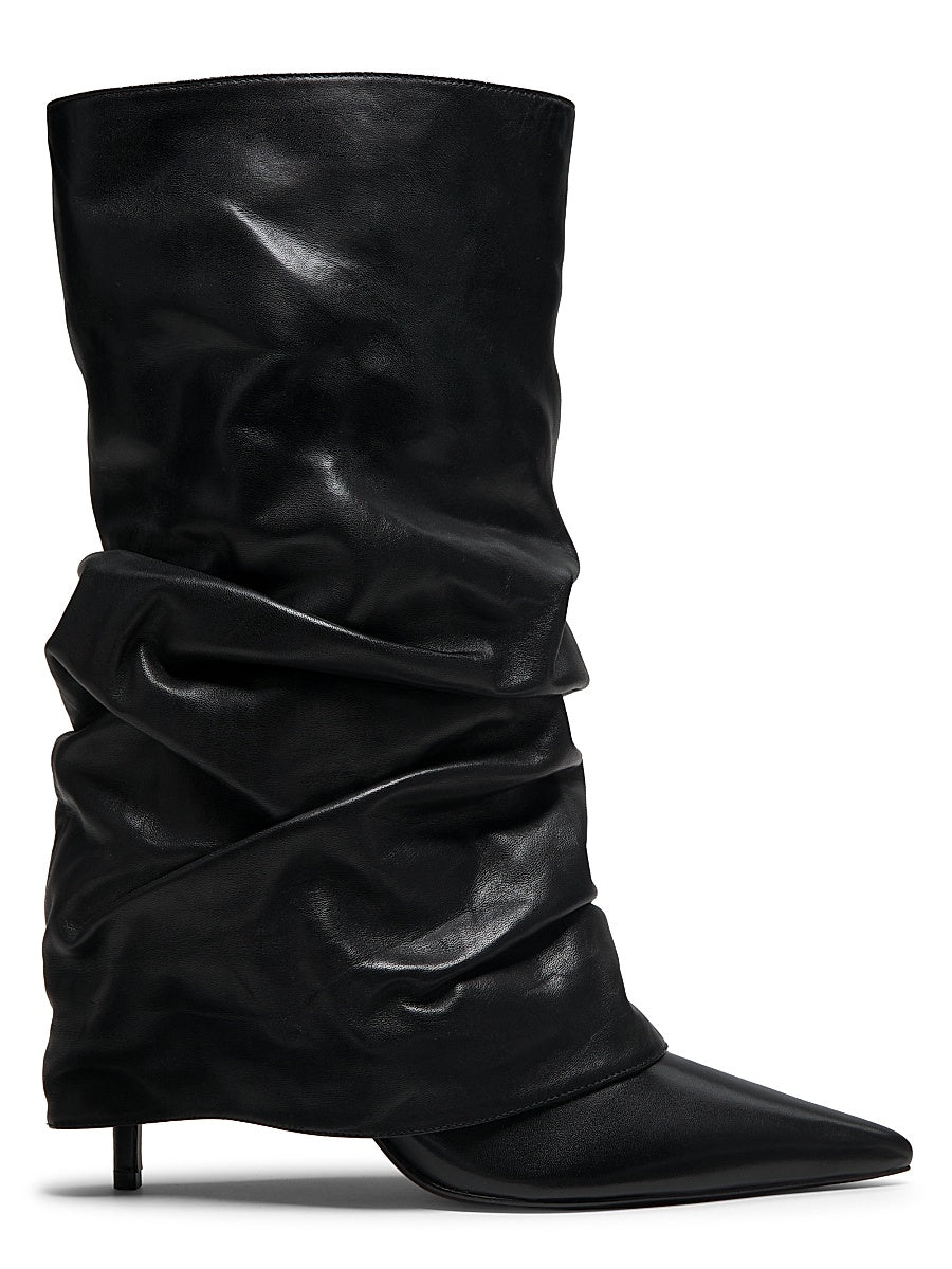 Mikki Leather Cloak Boots